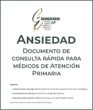 Ansiedad - Consulta rápida para médicos de Atención Primaria